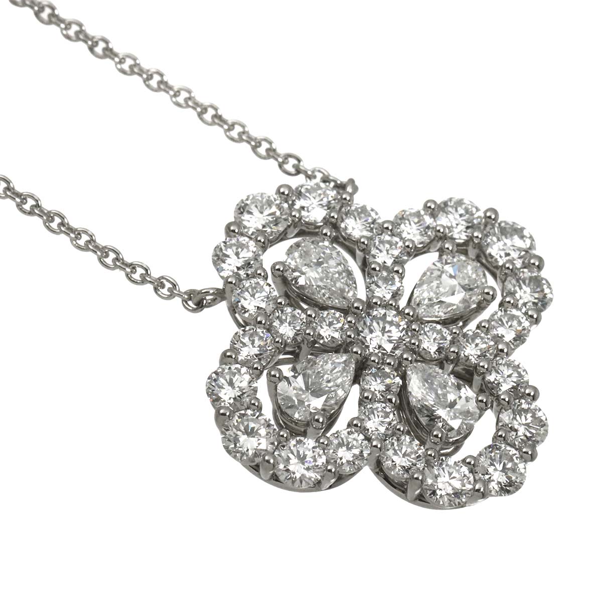 Loop Full Motif Diamond Necklace Pt