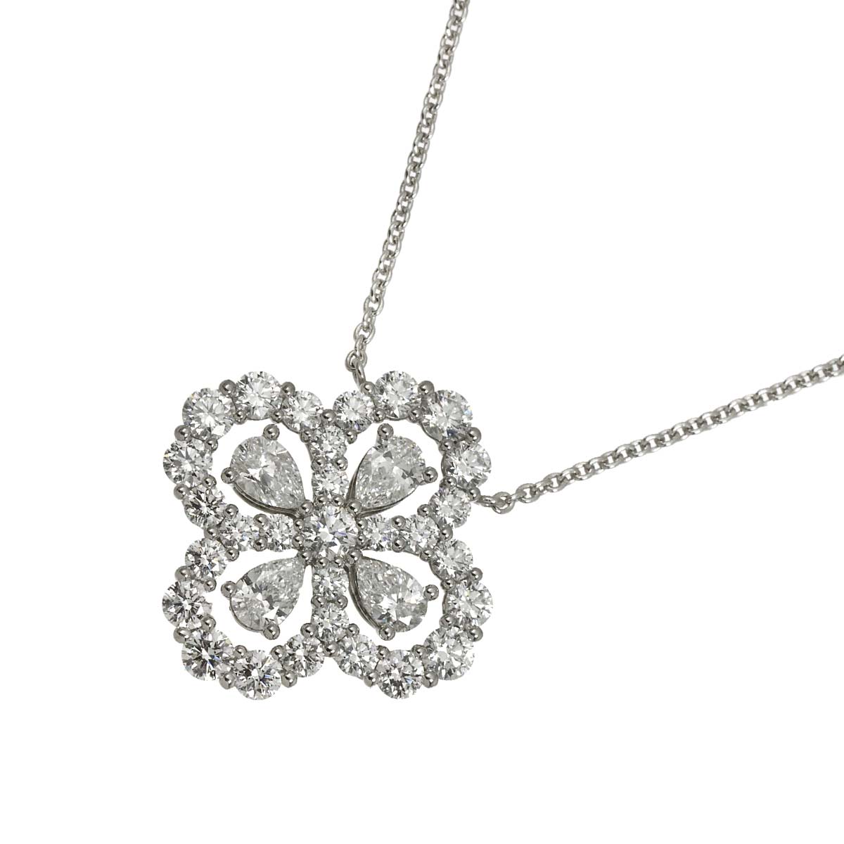 Loop Full Motif Diamond Necklace Pt