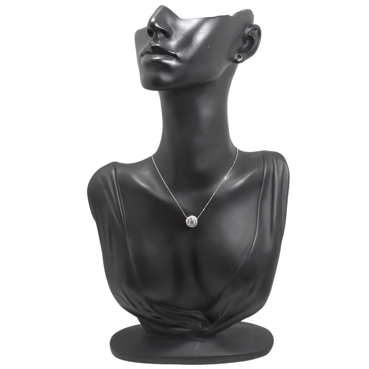 Diamond 0.72ct G/VVS1/3EX Necklace 18K White Gold 750