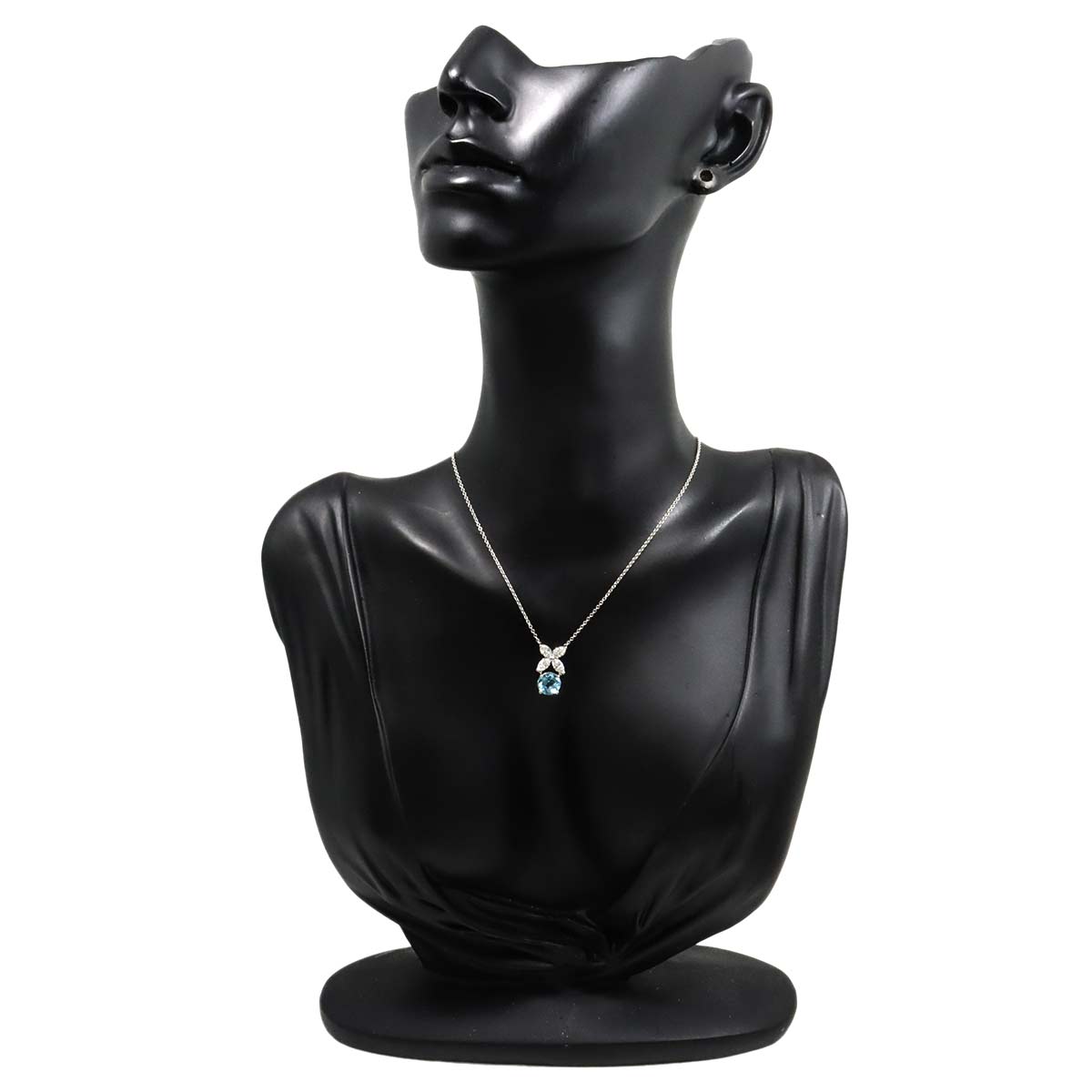 Victoria Aquamarine Diamond Necklace Platinum