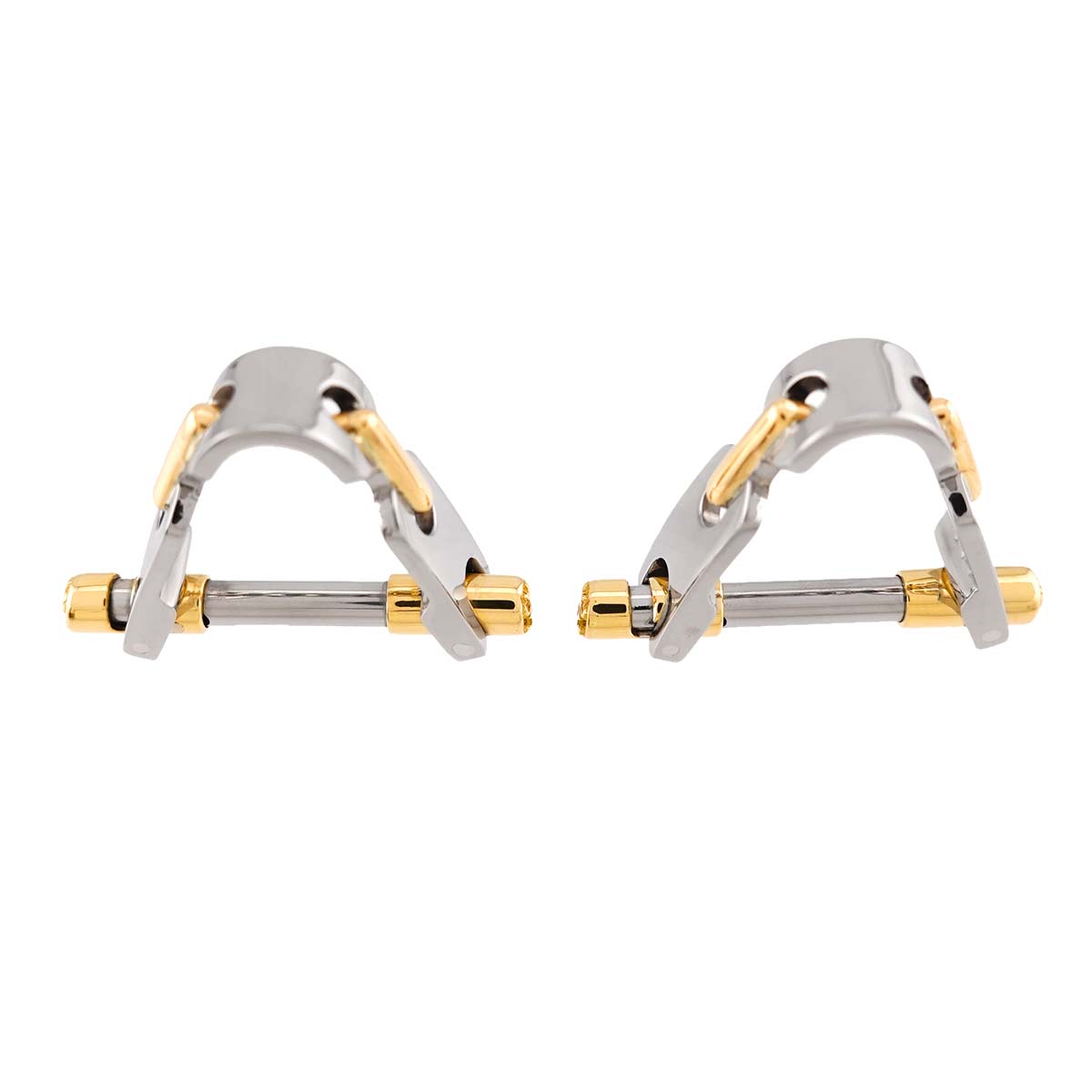 Cufflinks Steel 18K YG 750