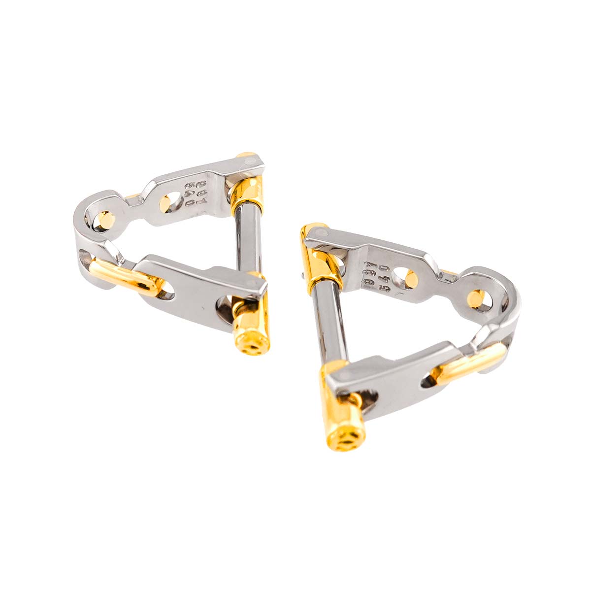 Cufflinks Steel 18K YG 750