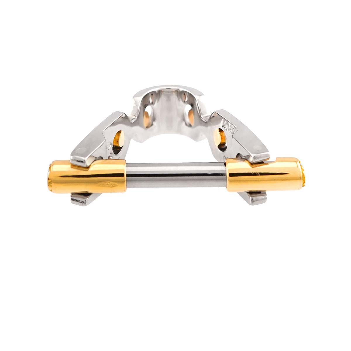 Cufflinks Steel 18K YG 750