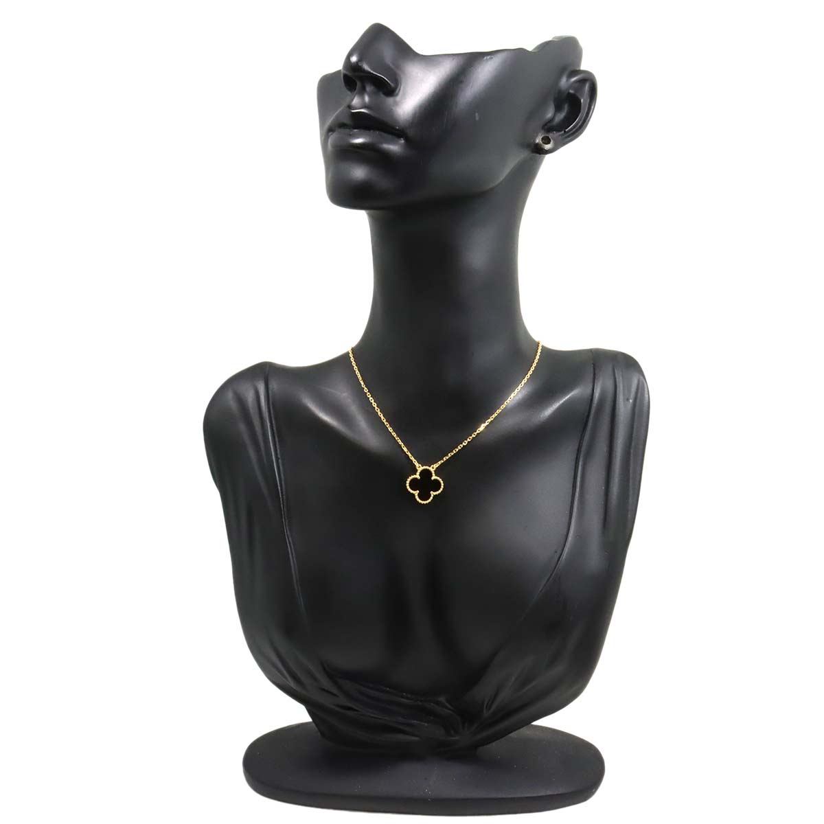 Vintage Alhambra Onyx Necklace 18K YG 750