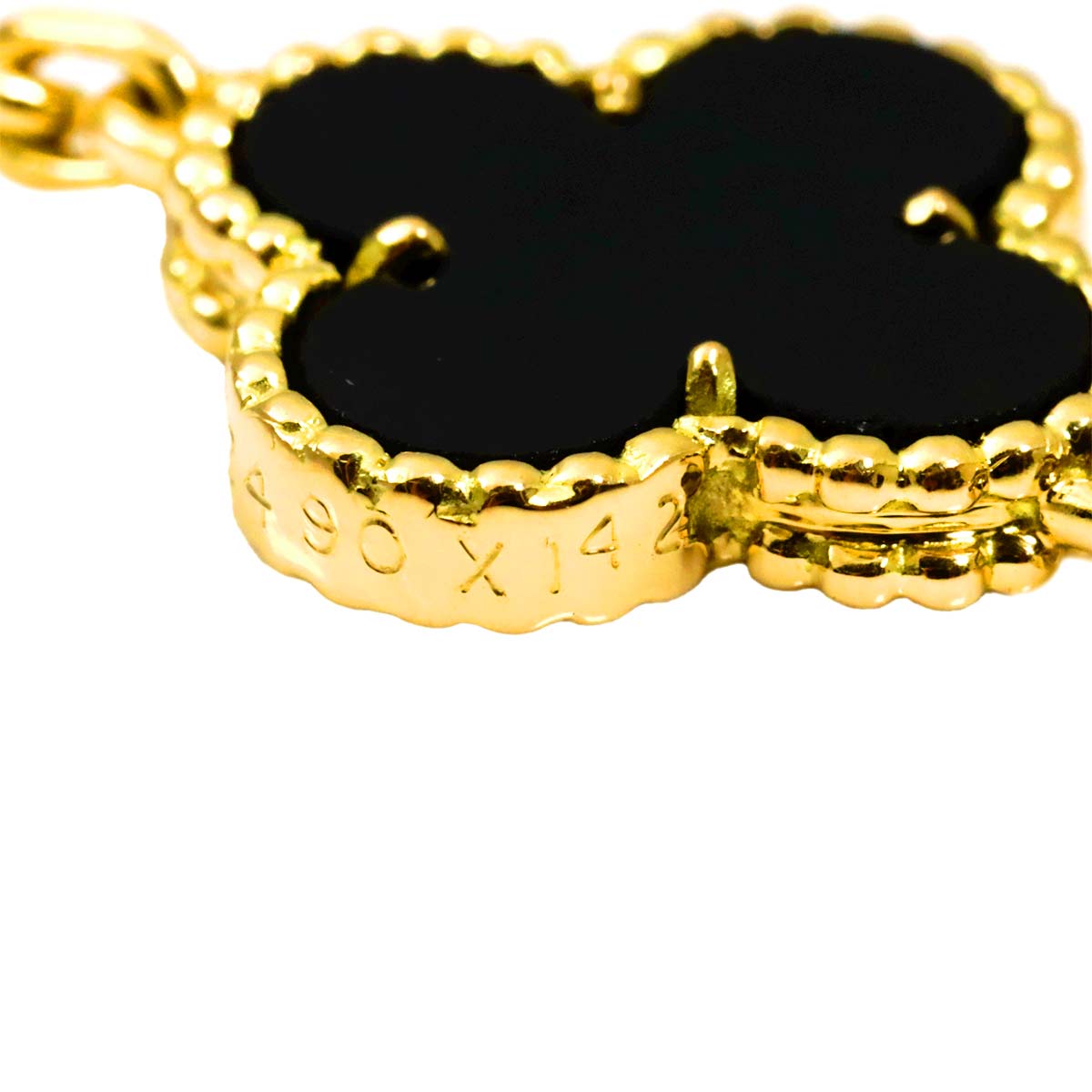 Vintage Alhambra Onyx 5P Bracelet 18K YG 750