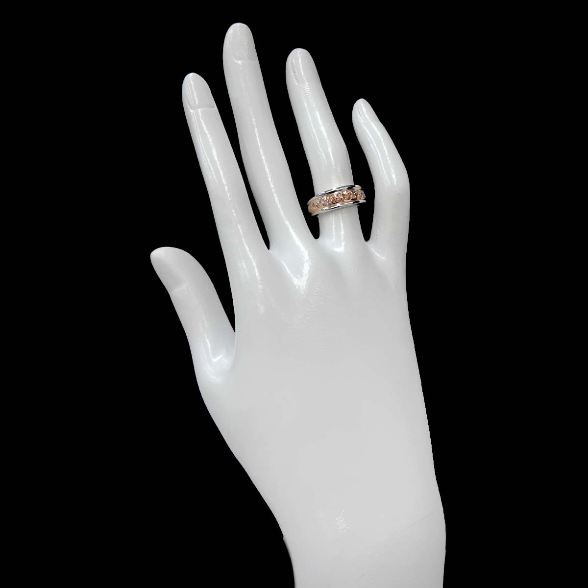 Diamond 0.50ct Ring 18K PG WG 750 size4.75-5(US)