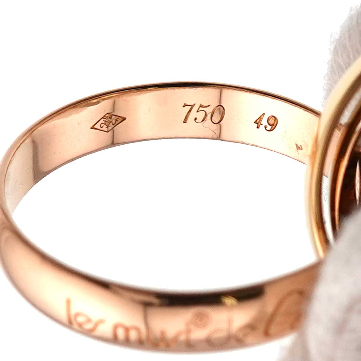 Trinity Ring 18K YG WG PG 750 Size49 4.75-5(US)