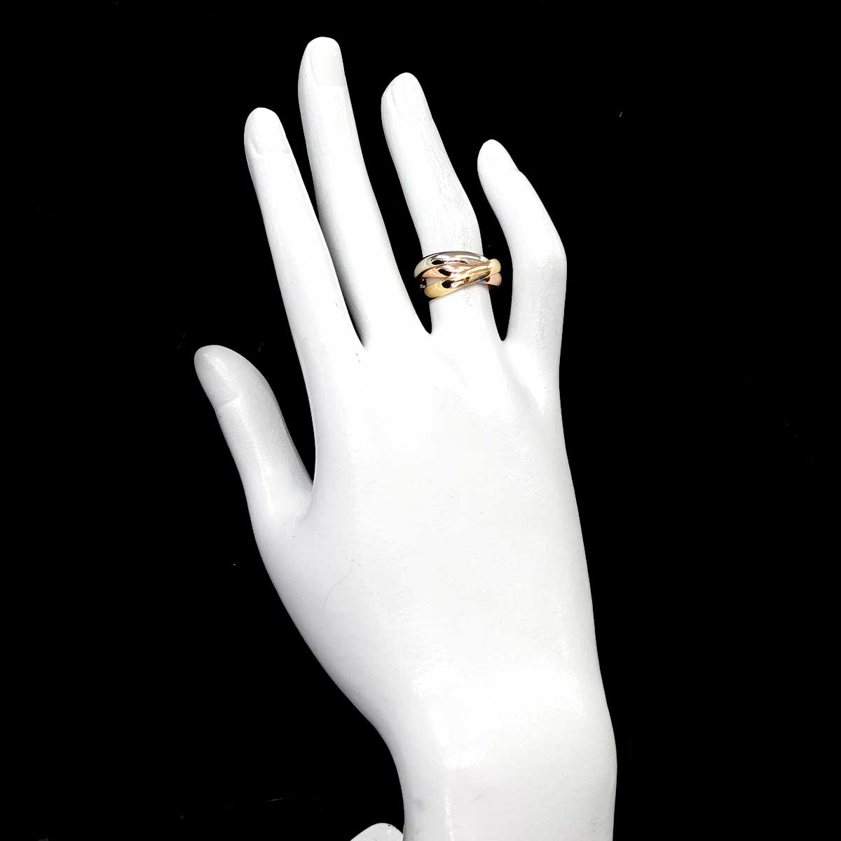 Trinity MM Ring 18K YG WG PG 750 Size50 5.25(US)
