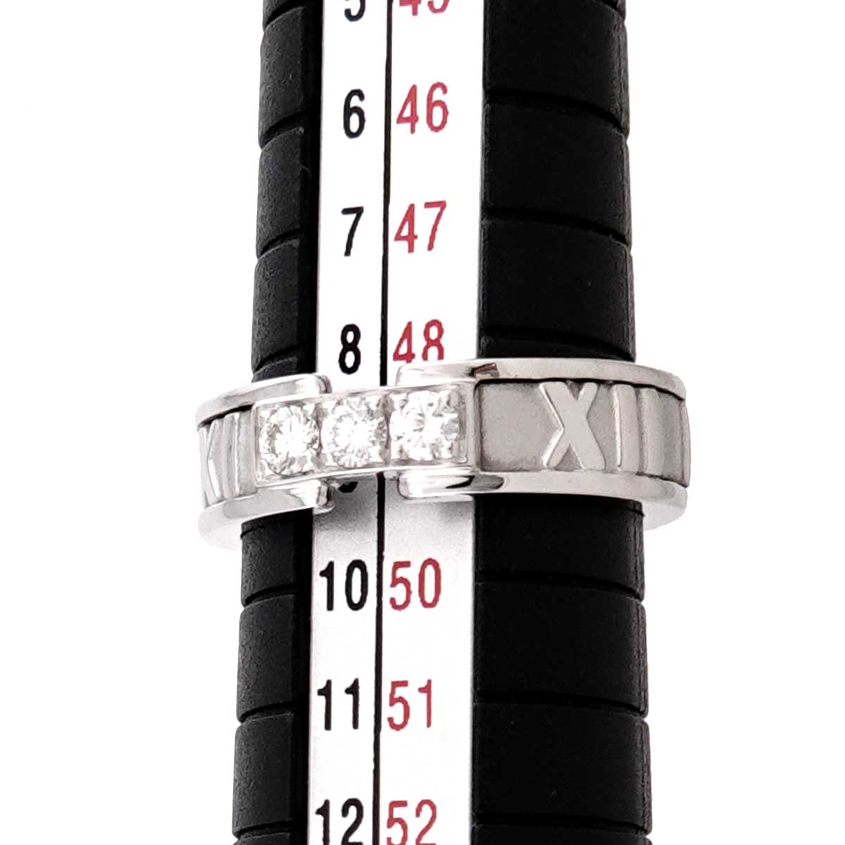 Atlas Diamond Ring 18K White Gold 750 size4.75-5(US)