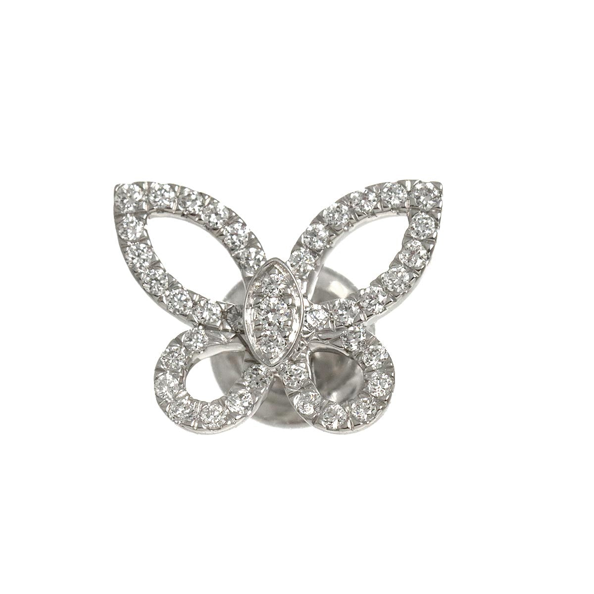Butterfly Diamond Earring 18K WG 750 One Piece only