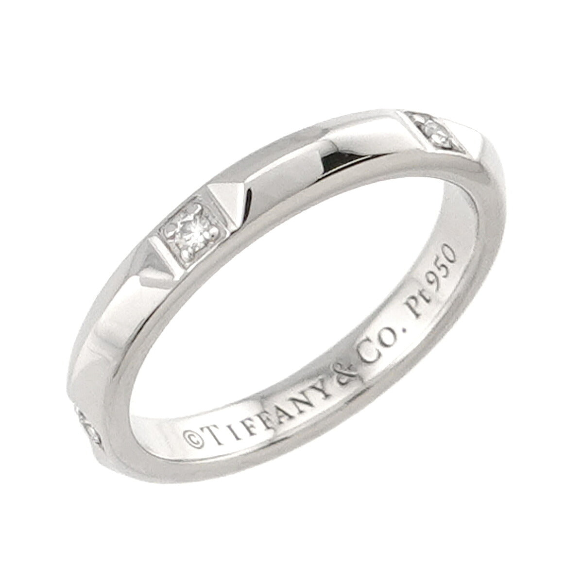True Diamond Ring Platinum size3.75-4(US)