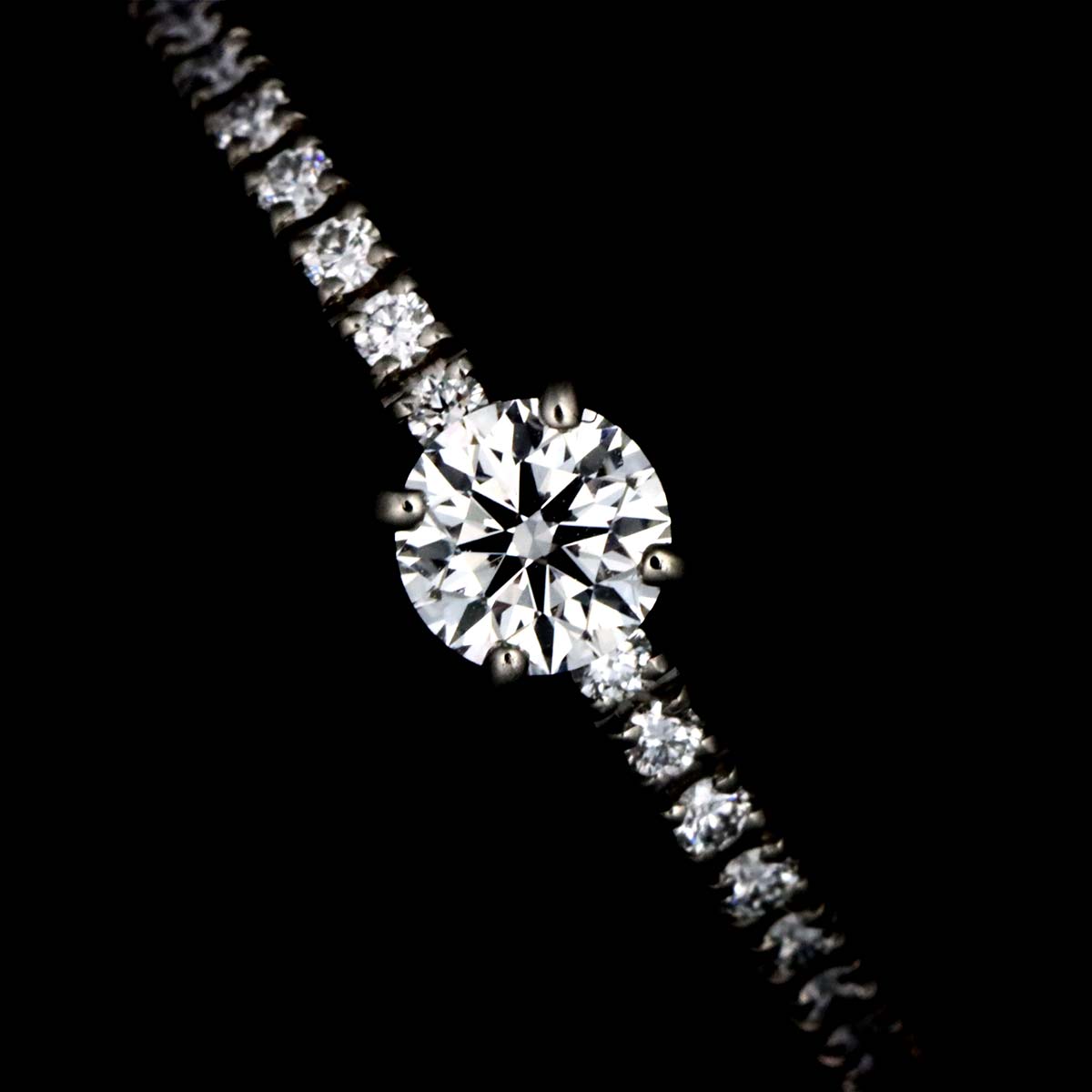 Half Diamond 0.19ct F/VS1/3EX Ring Pt size49 4.75-5(US)