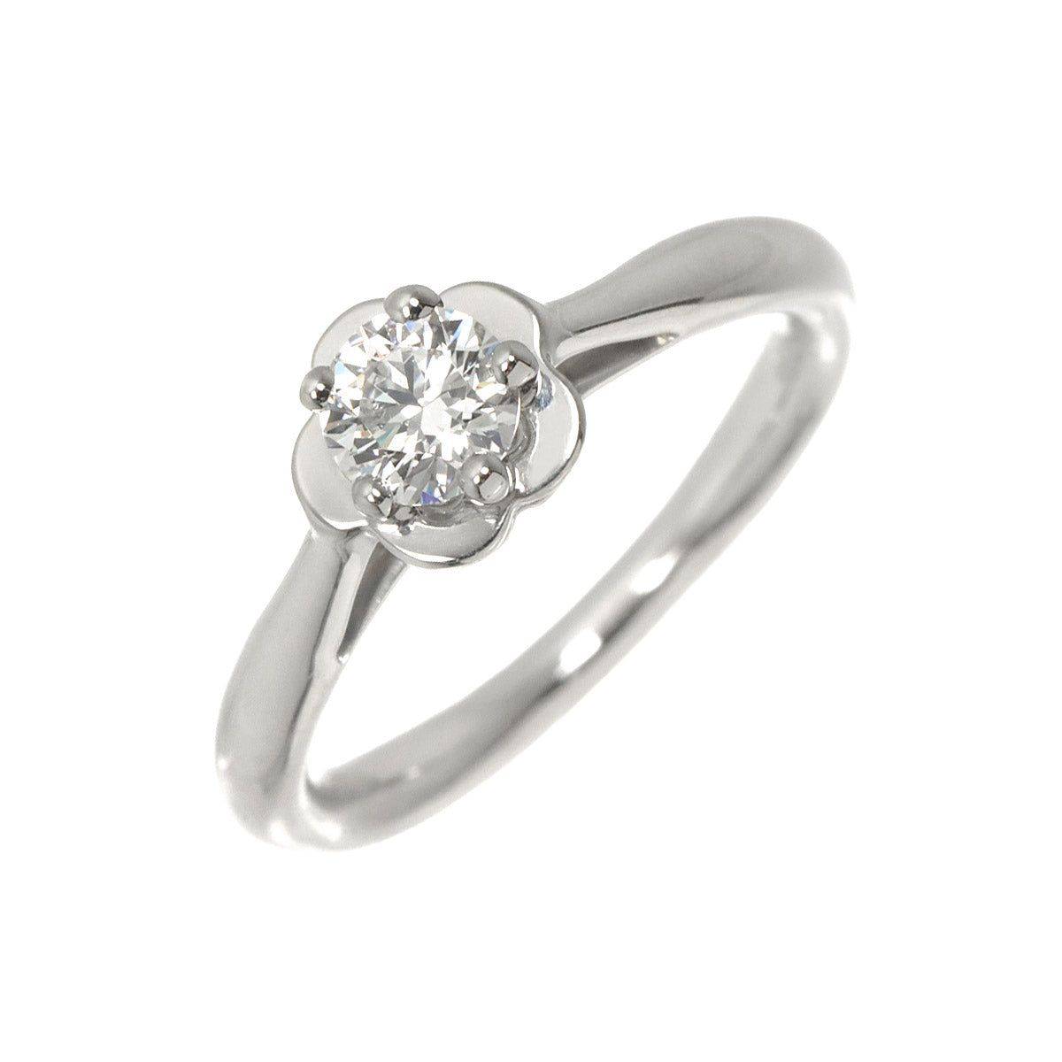 Camellia Diamond 0.33ct F/VVS2/3EX Ring Pt size47 4(US)