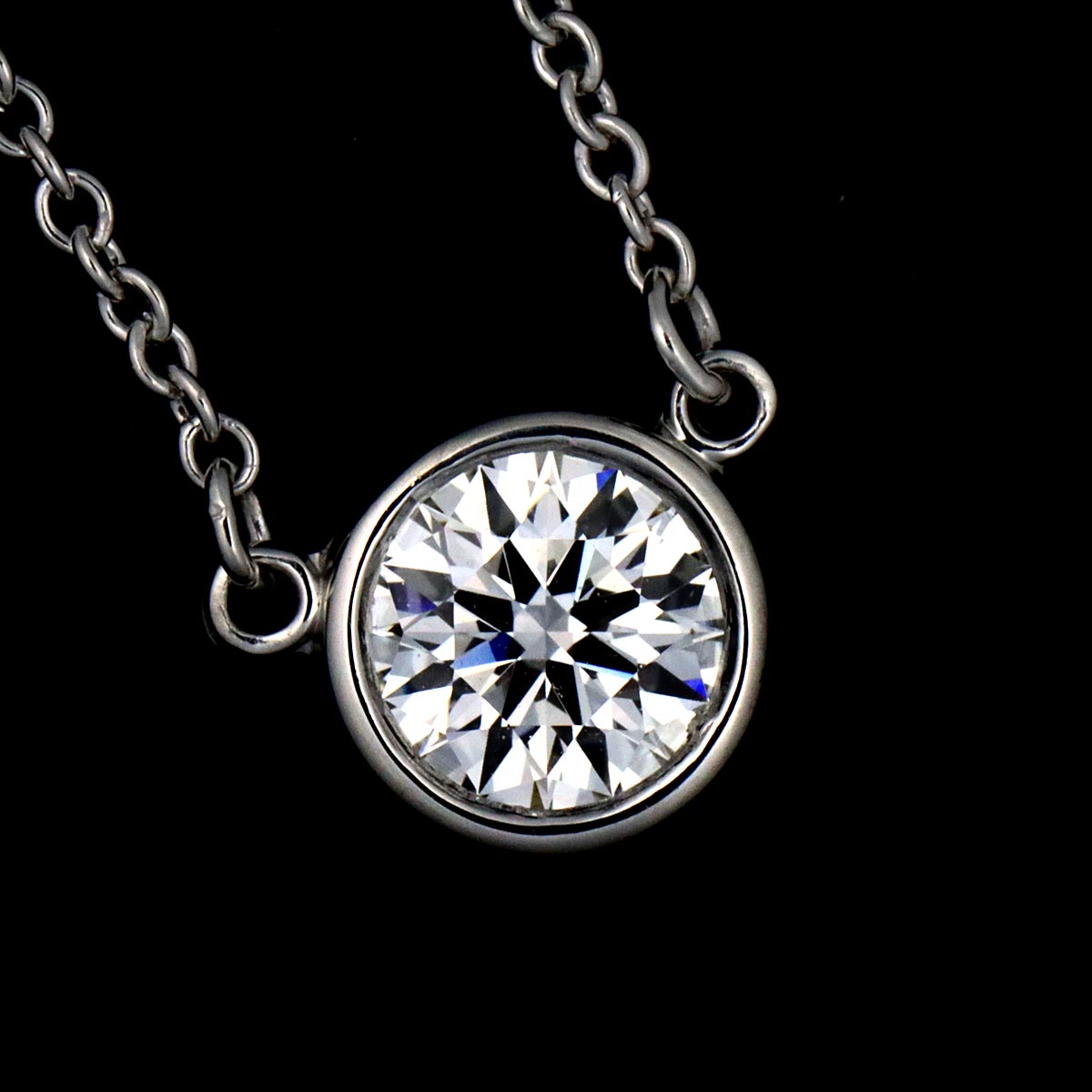 By The Yard Diamond 0.41ct G/VS1/EX Necklace Platinum