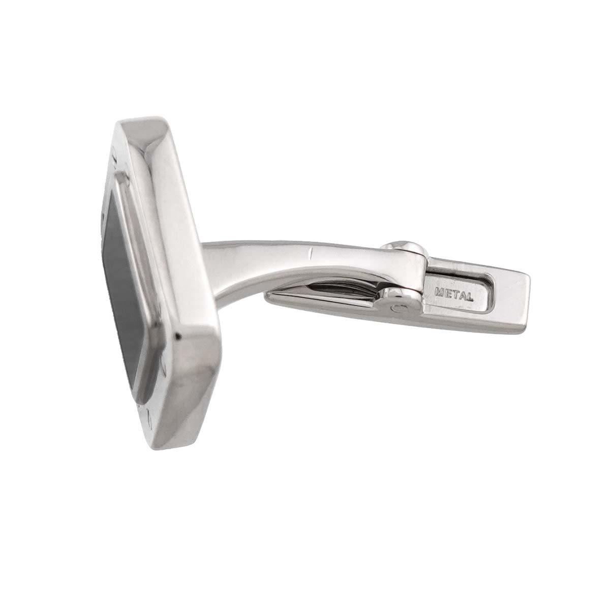 Santos Onyx Cufflinks SV Silver 925