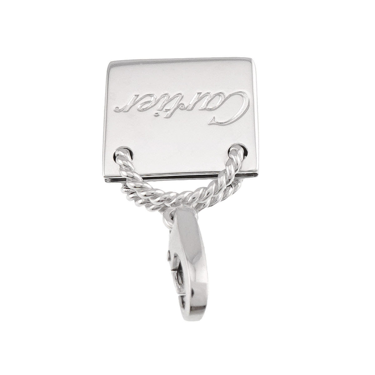 Bag motif Charm Pendant Top 18K White Gold 750 90324567