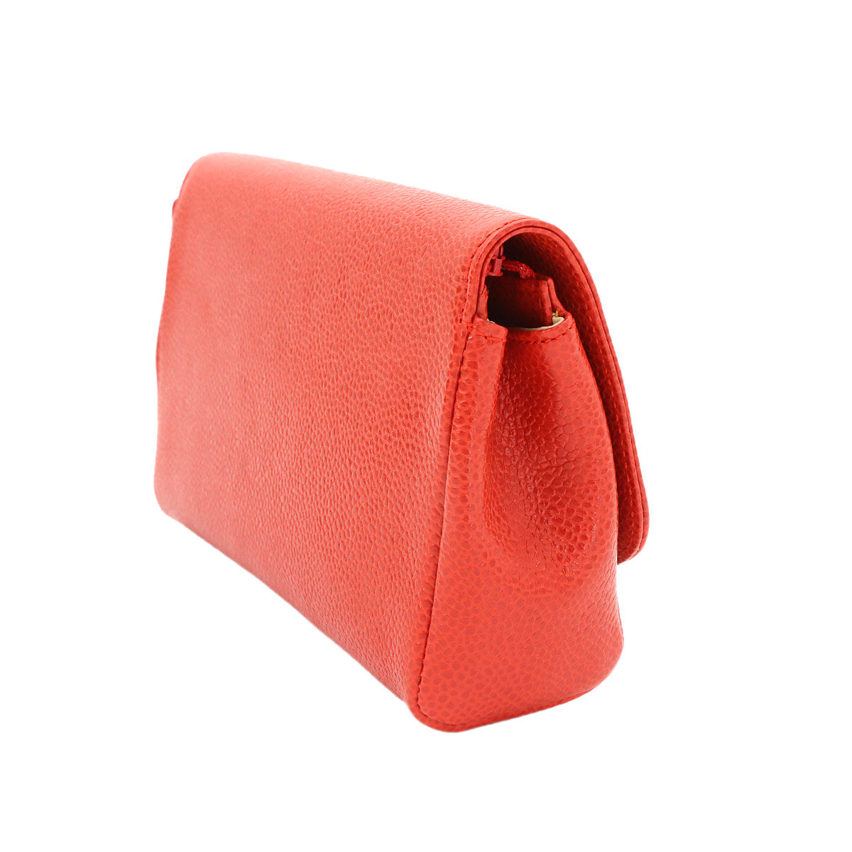 CC Logos Pouch Leather Red A07007