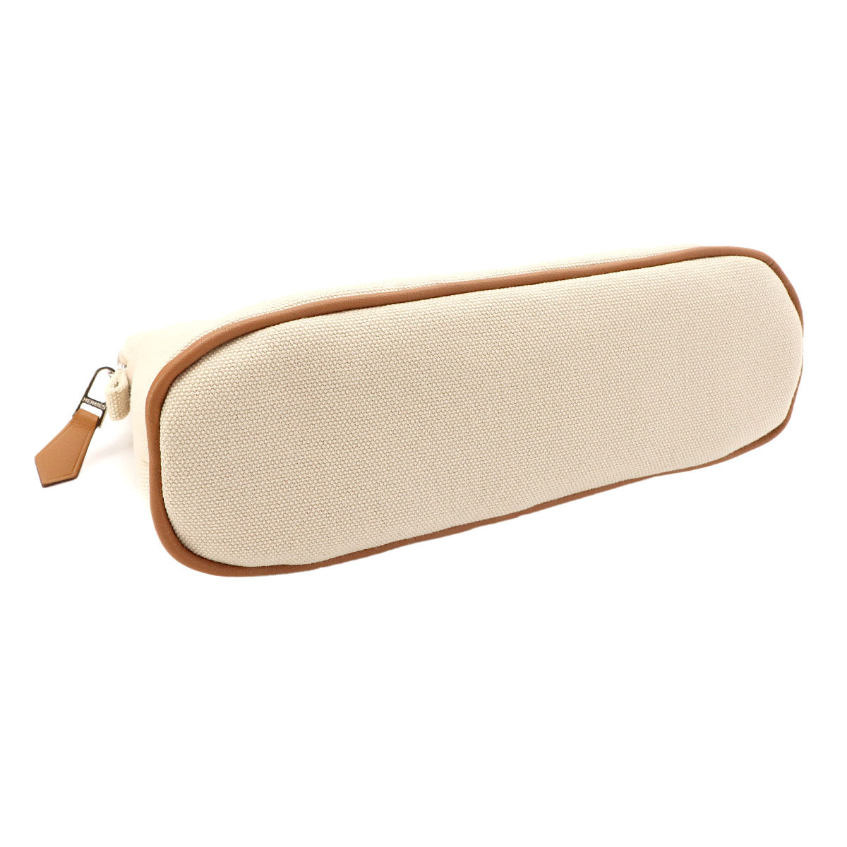 Bolide Pouch 20 Mini Cotton Canvas Leather Natural Beige Purse