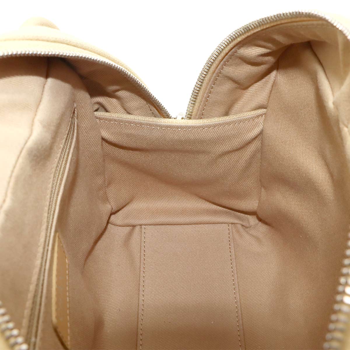 Deauville Bowling Bag 2way Hand Shouder Canvas Beige A92749