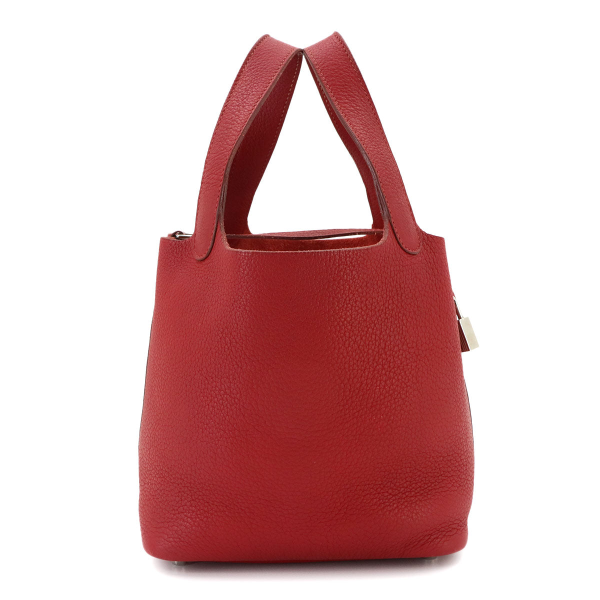 Picotin Lock PM Hand Bag Taurillon Clemence Rouge Grenade