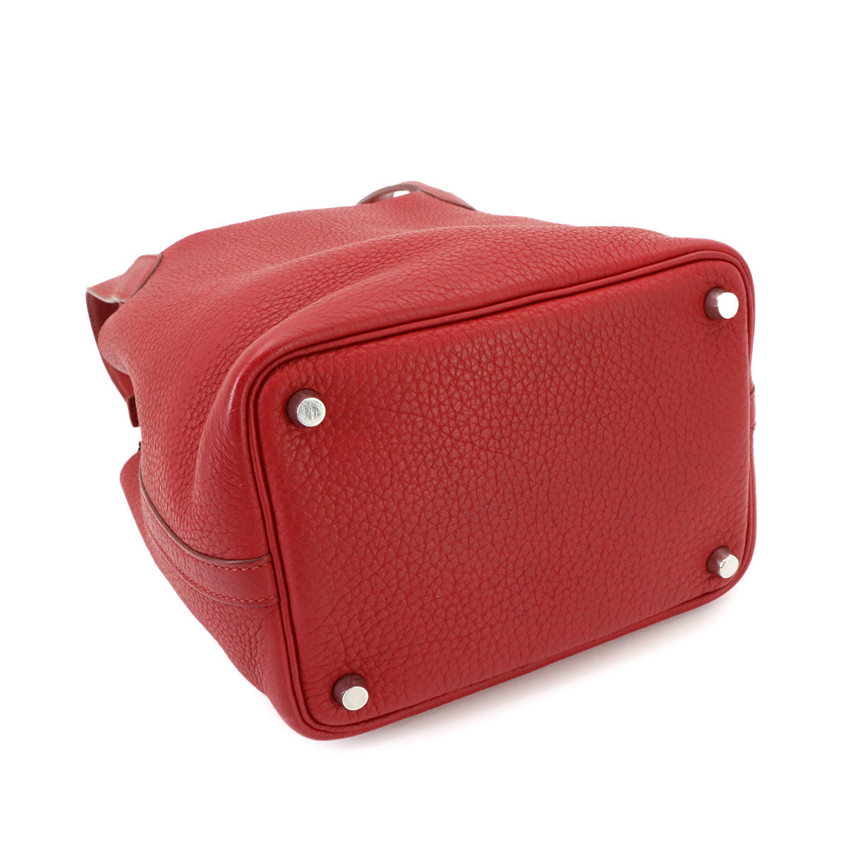 Picotin Lock PM Hand Bag Taurillon Clemence Rouge Grenade