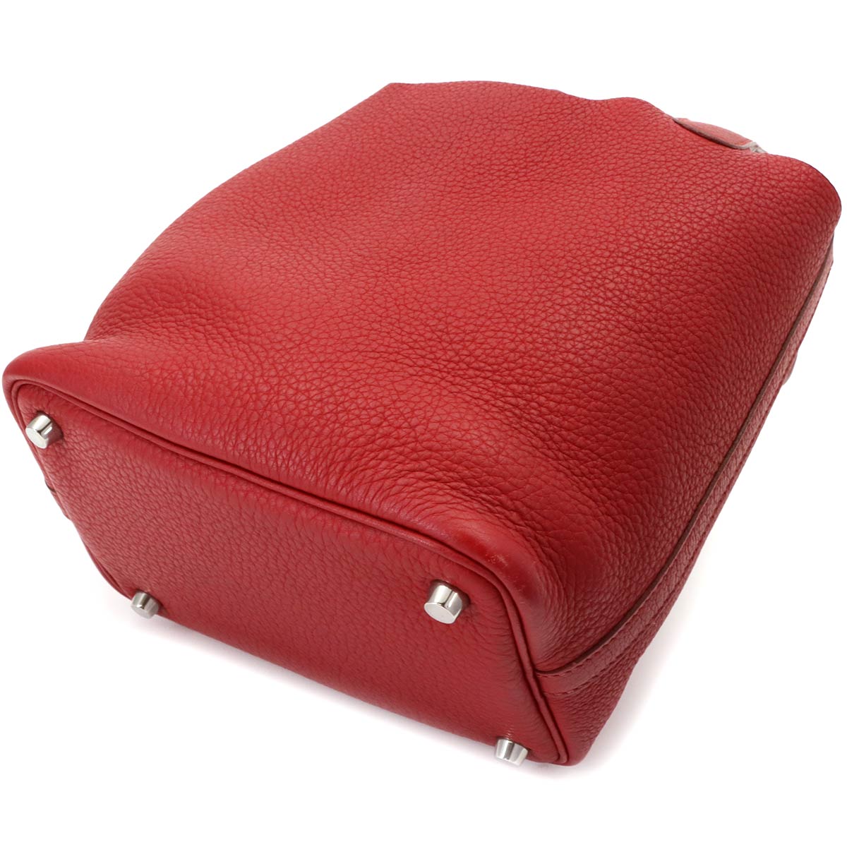 Picotin Lock PM Hand Bag Taurillon Clemence Rouge Grenade
