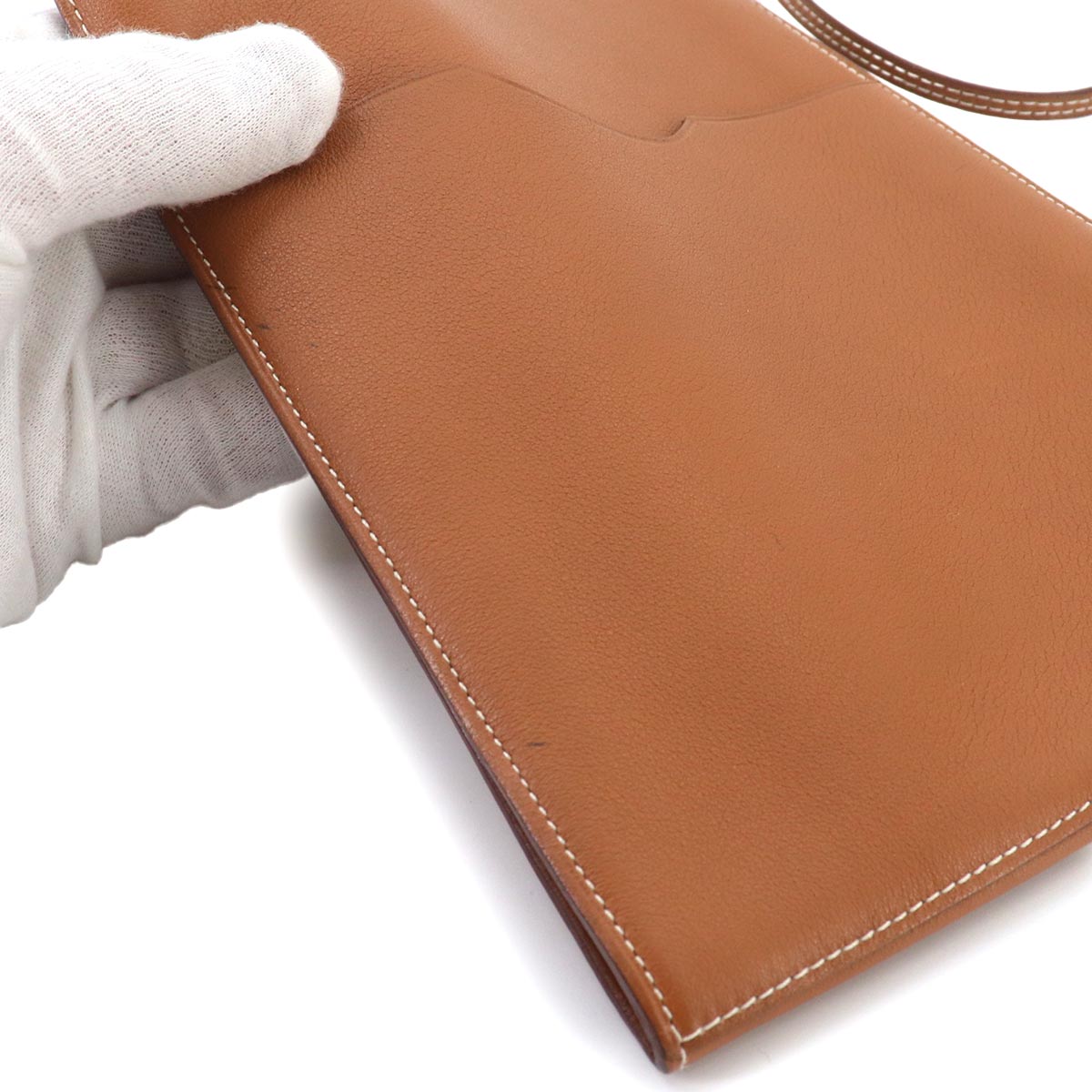 Onimaitou 2 PM Shoulder Bag Veau Swift Gold Purse