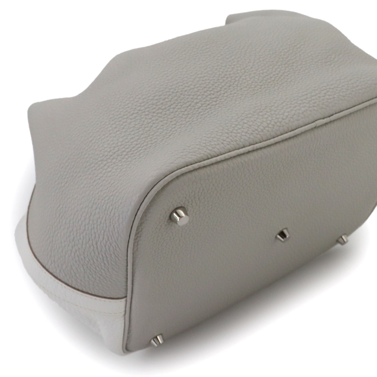 Picotin Lock Casaque GM Hand Bag Taurillon Clemence White