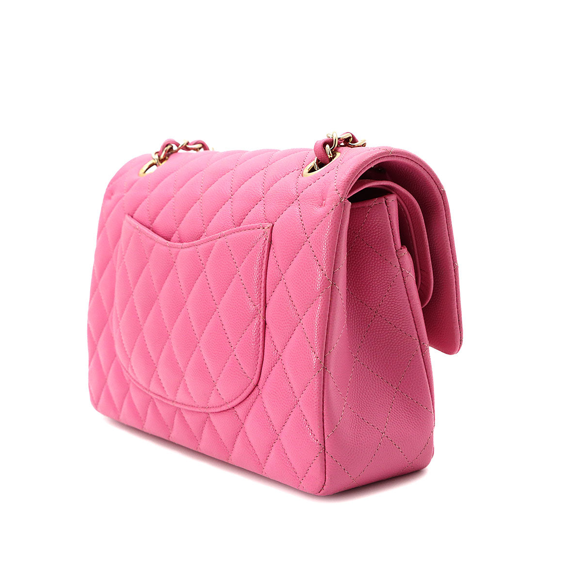 Matelasse 25 Chain Shoulder Bag Leather Pink A01112 Purse