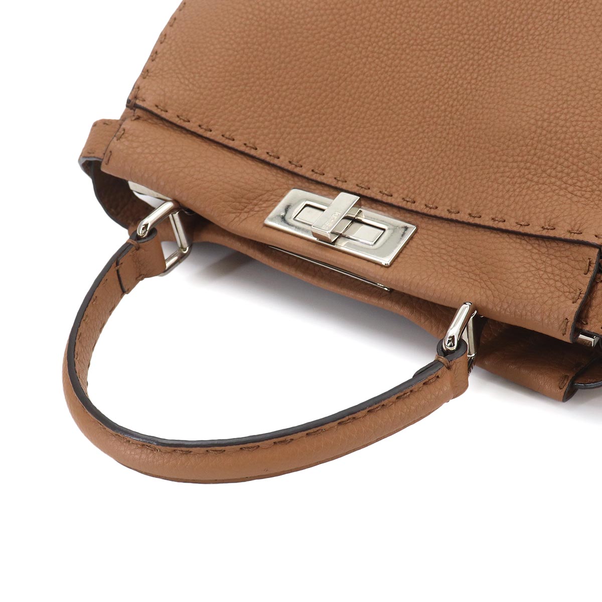 Selleria Peekaboo Regular Hand Bag Leather Brown 8BN290