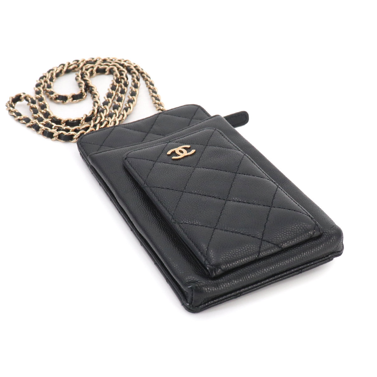 Matelasse Classic Phone Case Shoulder Bag Leather AP0990 Purse