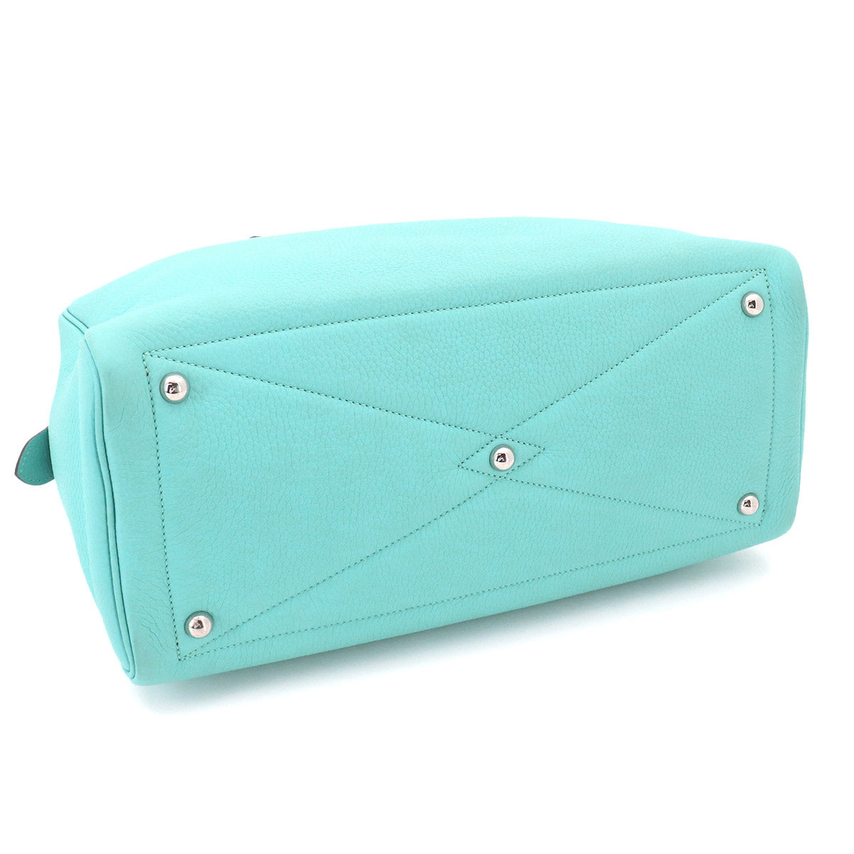 Victoria2 35 Hand Bag Taurillon Clemence Blue Saint Cyr