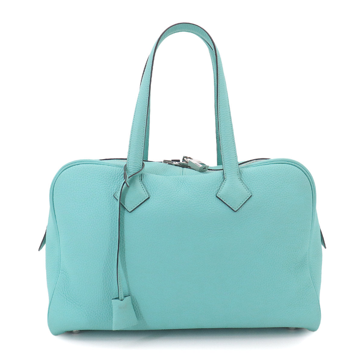 Victoria2 35 Hand Bag Taurillon Clemence Blue Saint Cyr