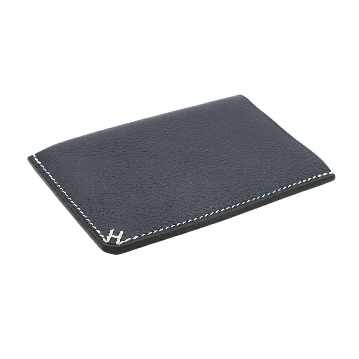 H Sellier Card Case Evercolor Bleu Nuit
