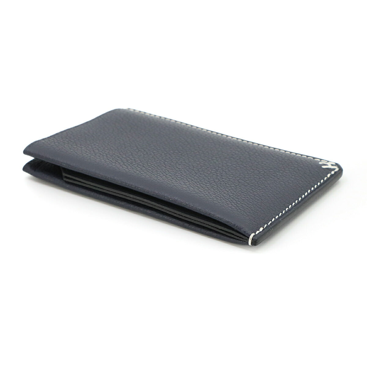 H Sellier Card Case Evercolor Bleu Nuit