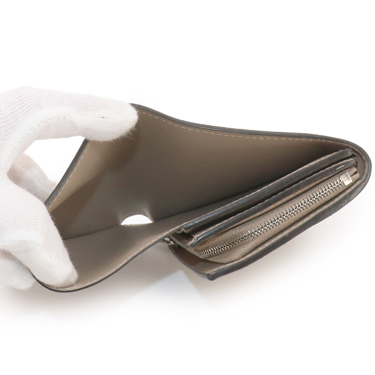 Mahina Iris Compact Wallet Leather Galet M62542