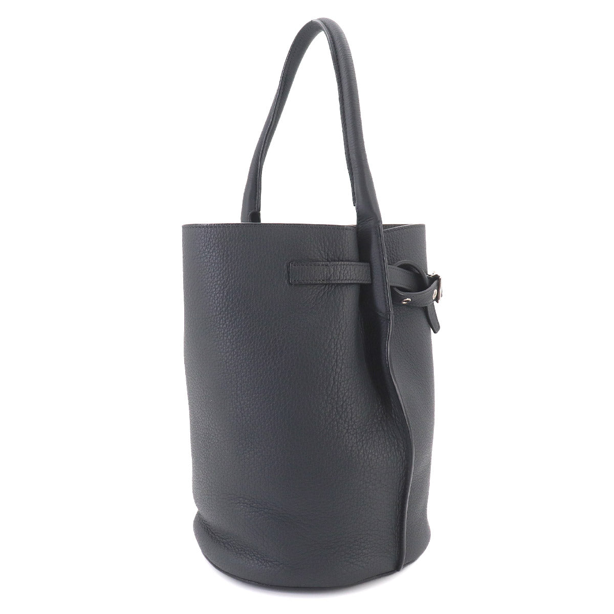 Big Bag Nano Bucket Hand Bag Leather Gray