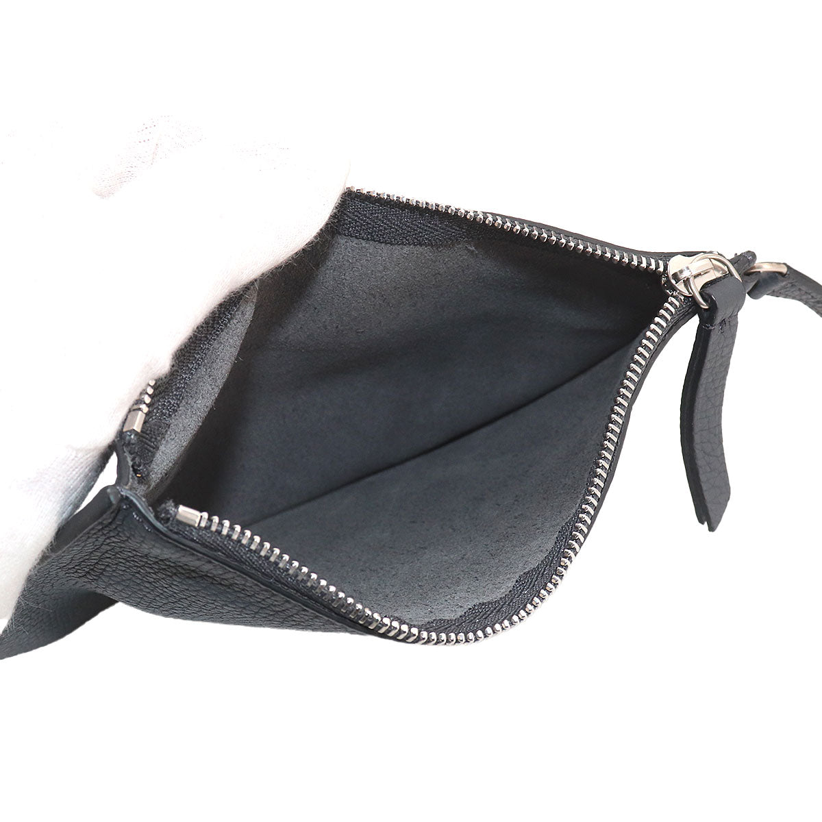 Big Bag Nano Bucket Hand Bag Leather Gray