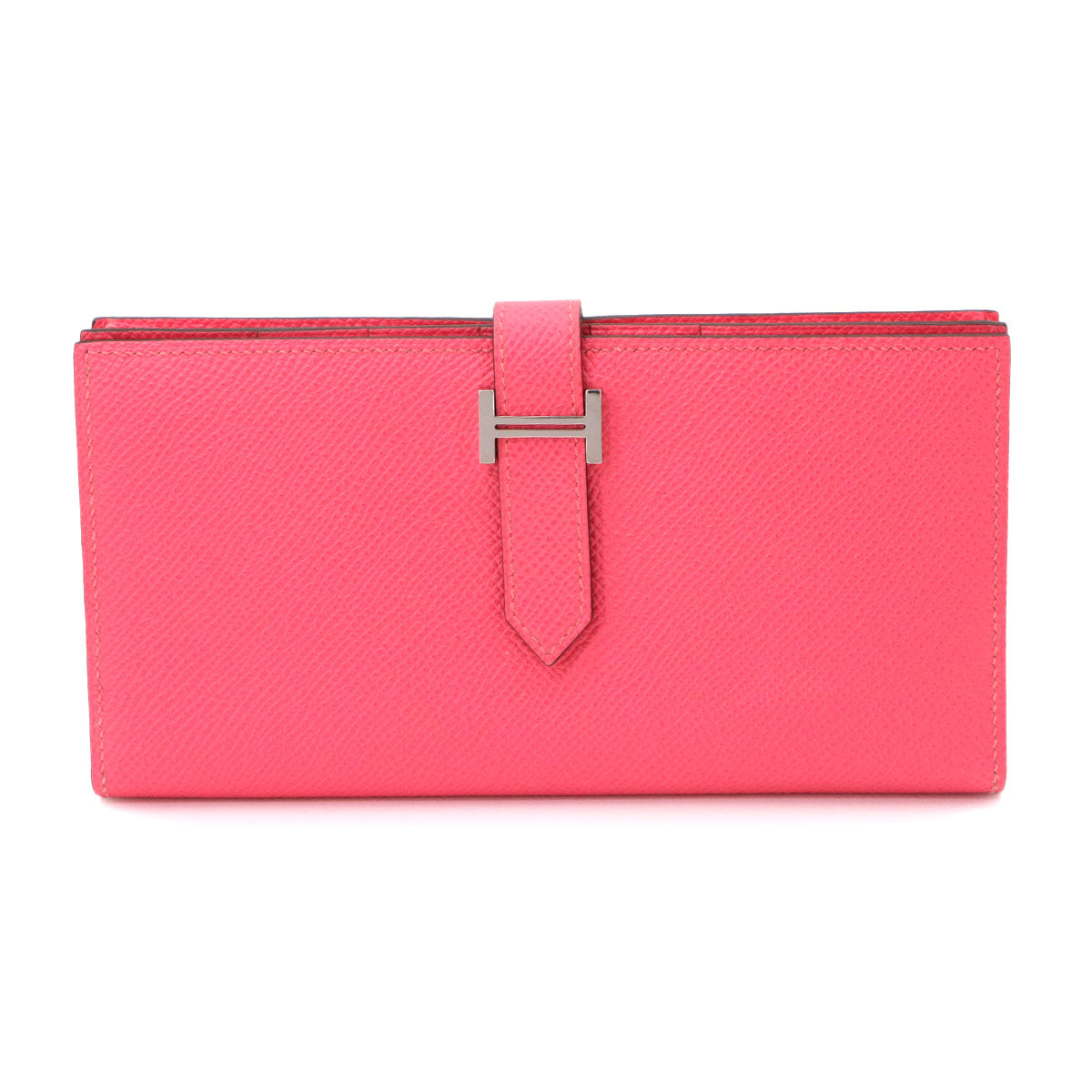 Bearn Souffle Long Wallet Veau Epsom Rose Azalee Purse