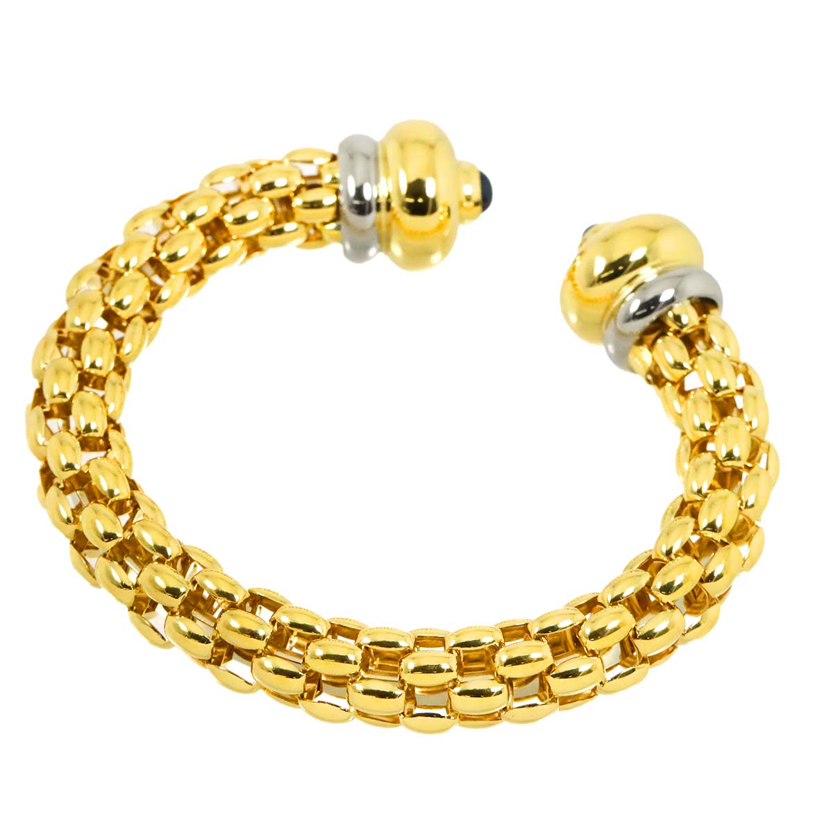Flexit Sapphire Bracelet 18K YG WG Yellow White Gold 750