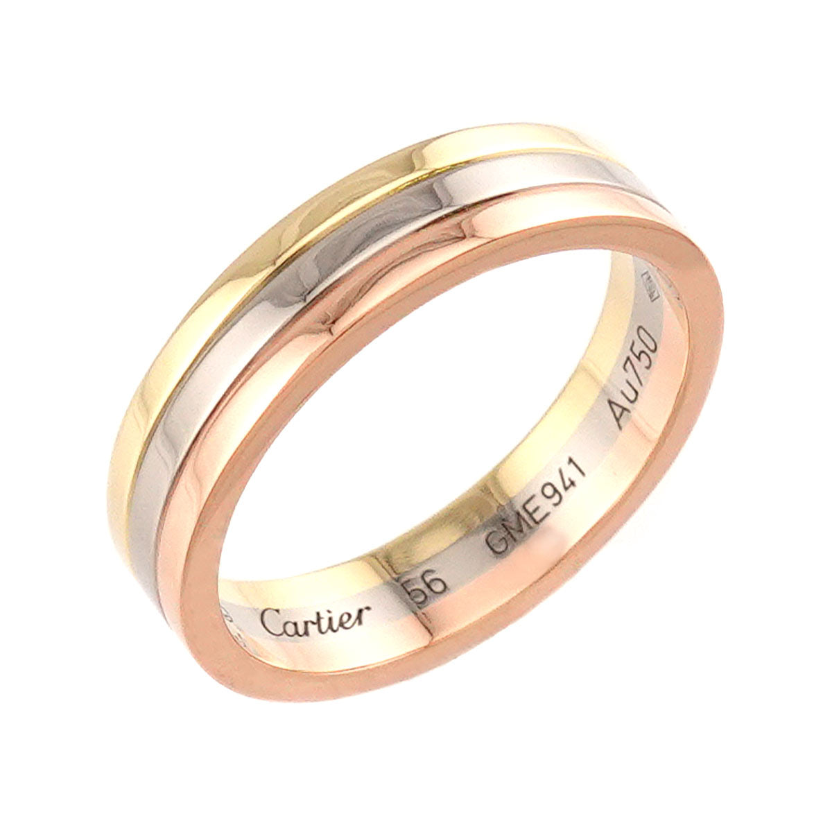 Vendome Ring 18K YG WG PG 750 size56 7.25-7.5(US)