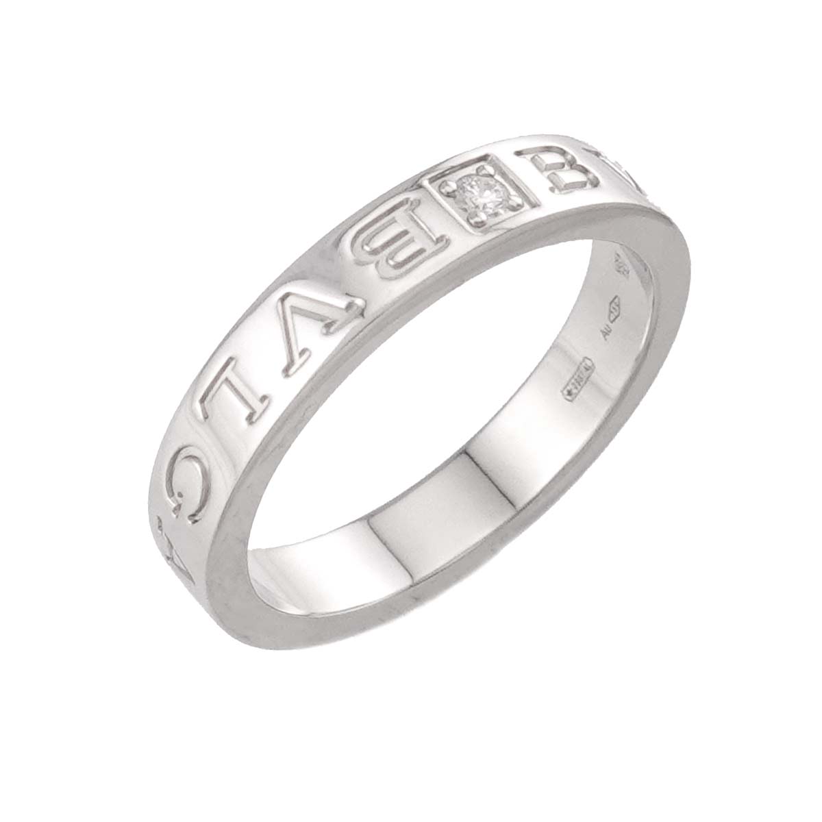 B-ZERO1 Diamond 1P Ring 18K WG 750 size8.25-8.75(US)