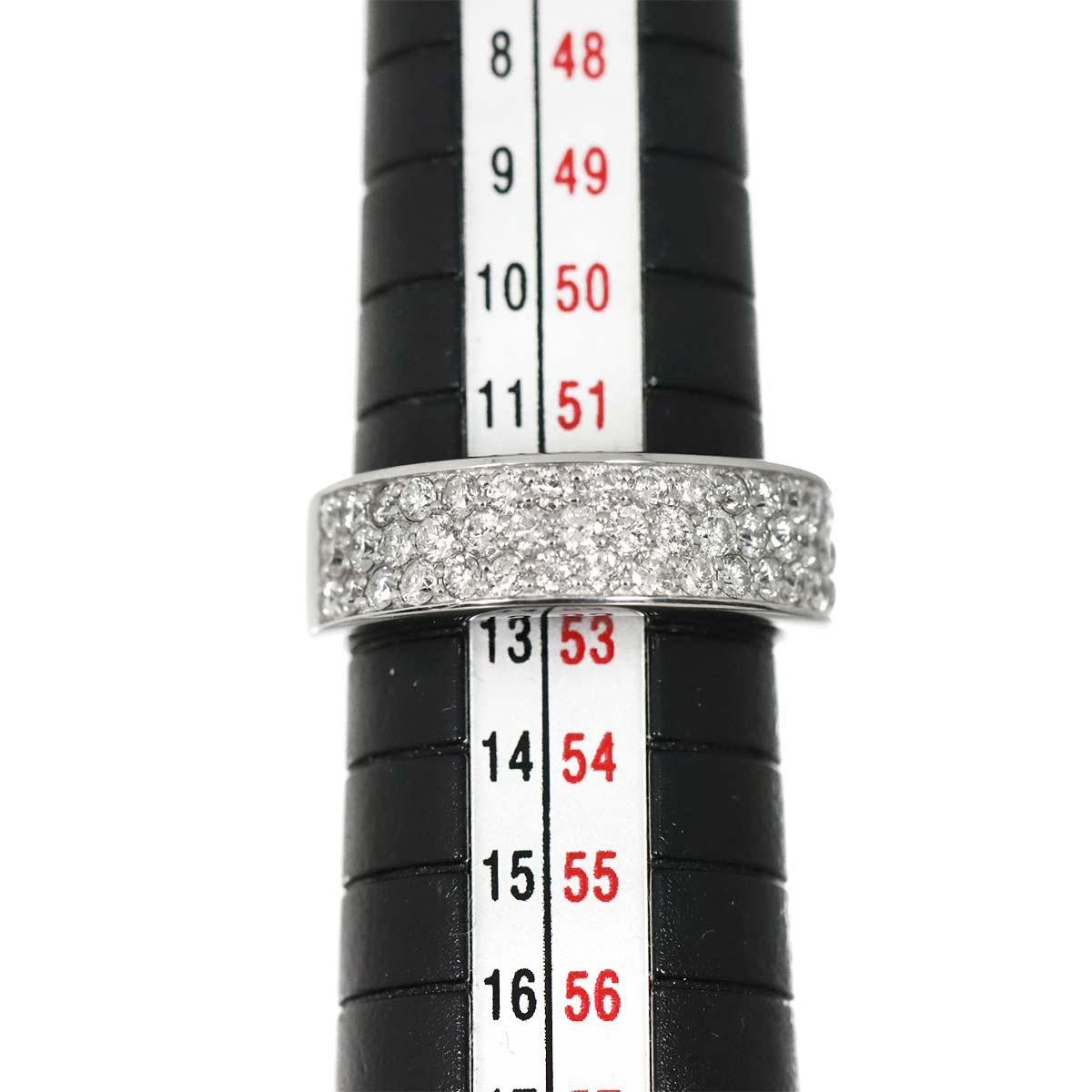 Diamond 1.00ct Ring 18K K18 WG White Gold size6(US)