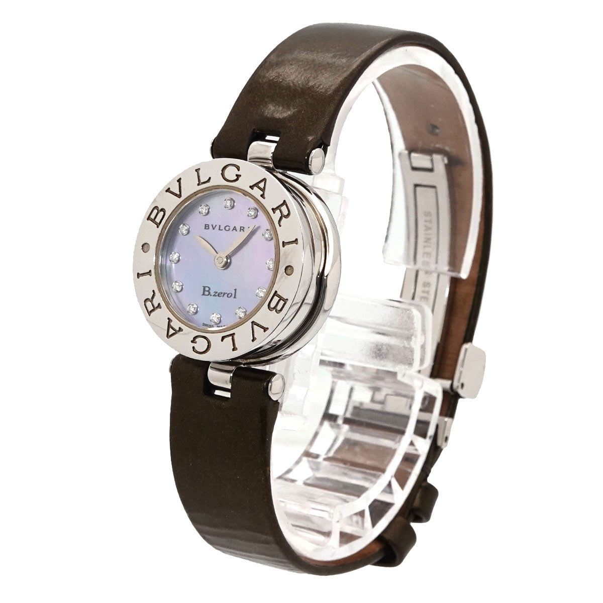 B-Zero1 BZ22S Bangle Watch Quartz Blue Shell Dial Ladies