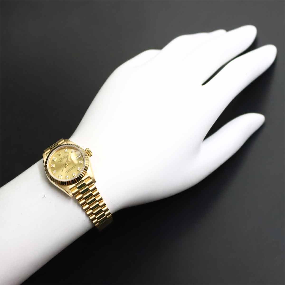 Datejust 69178G Serial R 750 YG 10P Diamond Gold Dial Ladies