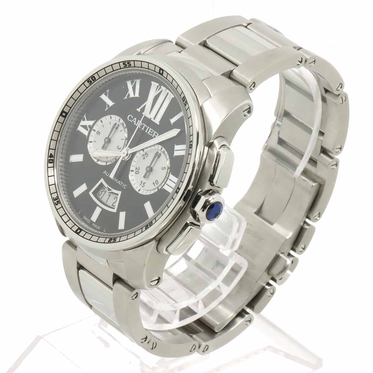 Calibre de Cartier W7100061 Automatic Black Dial Mens Watch