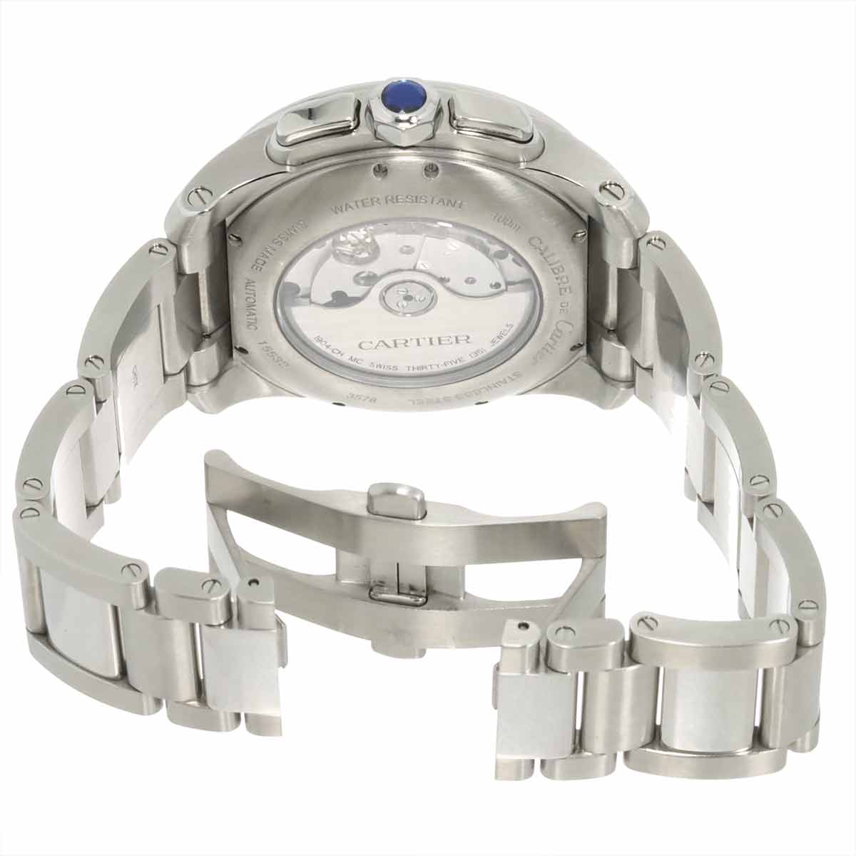 Calibre de Cartier W7100061 Automatic Black Dial Mens Watch