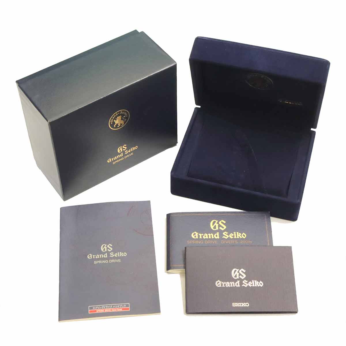 GRAND SEIKO Spring Drive SBGA031 Black Dial Date Mens Watch