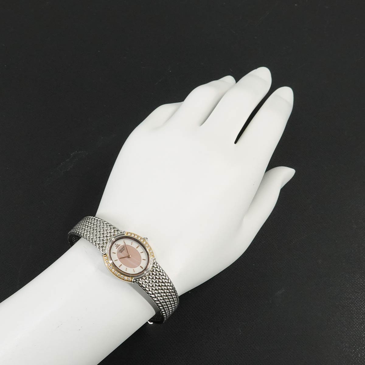 CREDOR GSWE986 Diamond K18PG Quartz Ladies Watch