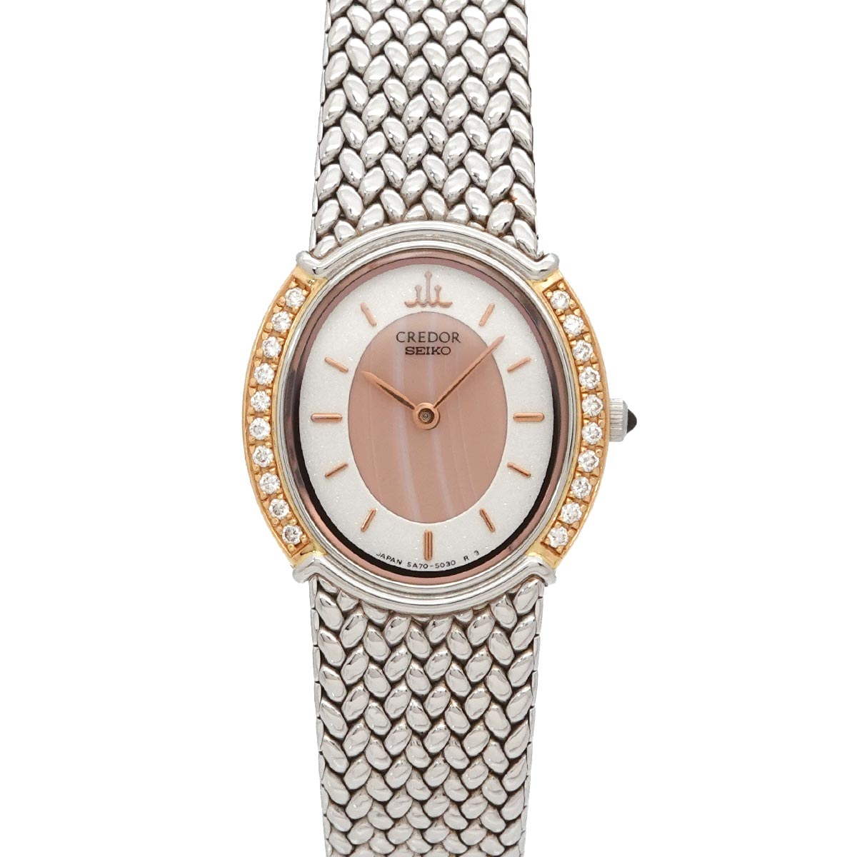CREDOR GSWE986 Diamond K18PG Quartz Ladies Watch